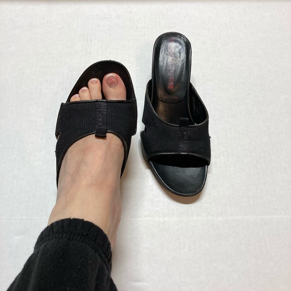 ❤️ Prada Small Heel Sandals Size 36.5 - Picture 9 of 10